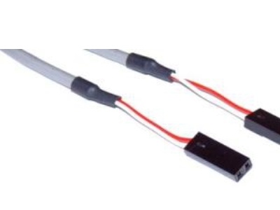 Inline Audiokabel Intern, Digital, 2Pol Stecker / Stecker, 0,66M, 0,66 M, Grau