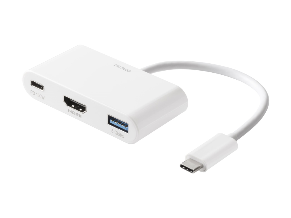 Deltaco Usbc-Hdmi23 - Dockingstation - Usb-C - Hdmi