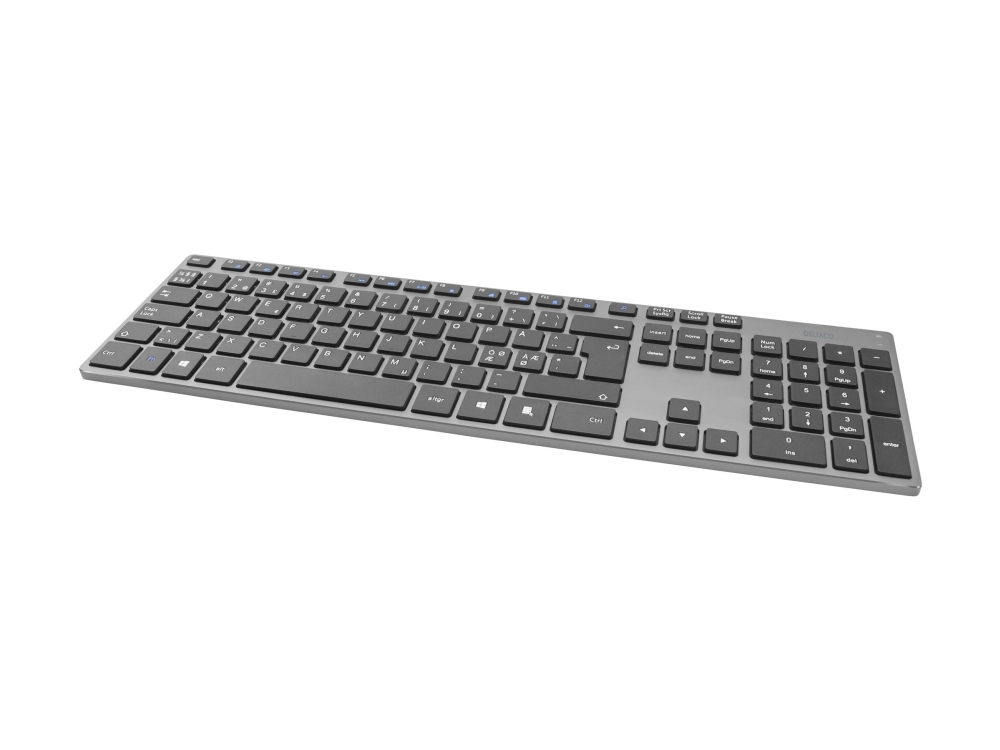 Deltaco Tb-802 Trådløst Tastatur 2.4 Ghz Qwerty, Nordisk, Mørkegrå