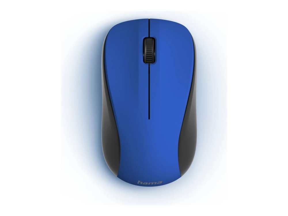Hama Mw-300 V2, Beidhändig, Optisch, Rf Wireless, 1200 Dpi, Schwarz, Blau