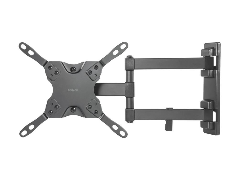 DELTACO ARM-459 - Monteringssats (lutnings-/svängningsväggmontering) - för platt panel - svart - skärmstorlek: 15-40 - väggmonterbar | TV, Ljud & Bild - Fästen - Vägg | GameStuff