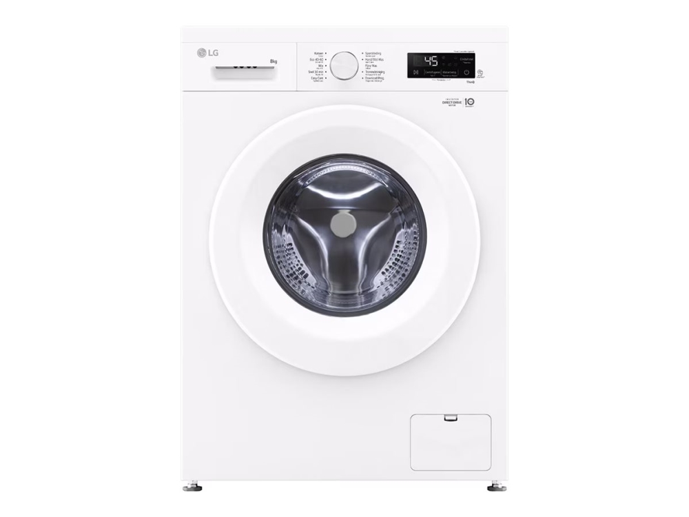 LG F4X1008NWH - Tvättmaskin - Wi-Fi - bredd: 60 cm - djup: 59 cm - höjd: 85 cm - frontmatad - 8 kg - 1400 rpm - essens vit | Vitvaror - Tvätt & torkning - Frontlastande tvättmaskiner | GameStuff