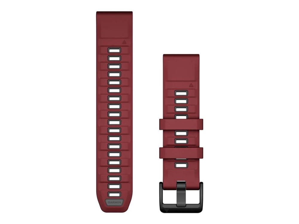 Garmin Quickfit 22 - Urrem For Sportsur - Silikone - Marsala, Grafit