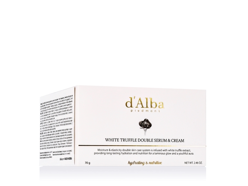 D'alba Italian White Truffle Double Serum & Cream Vegan Skincare 2-In-1 Face
