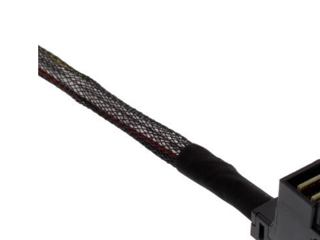 Inline 27631A, 0,5 M, 4X Sata Male, 4 X Sata, Vinklet, Lige, Sort