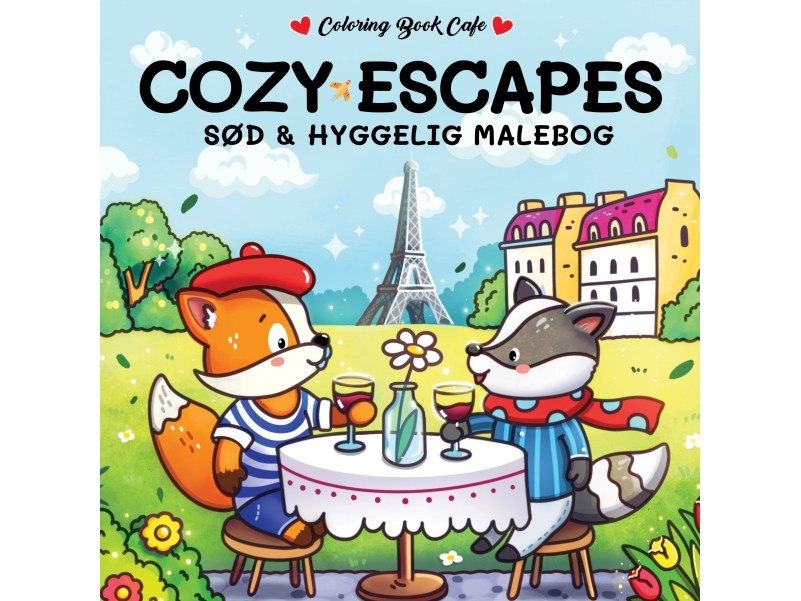 Malebog: Cozy Escapes - Cozy Coloring | Coloring Book Cafe
