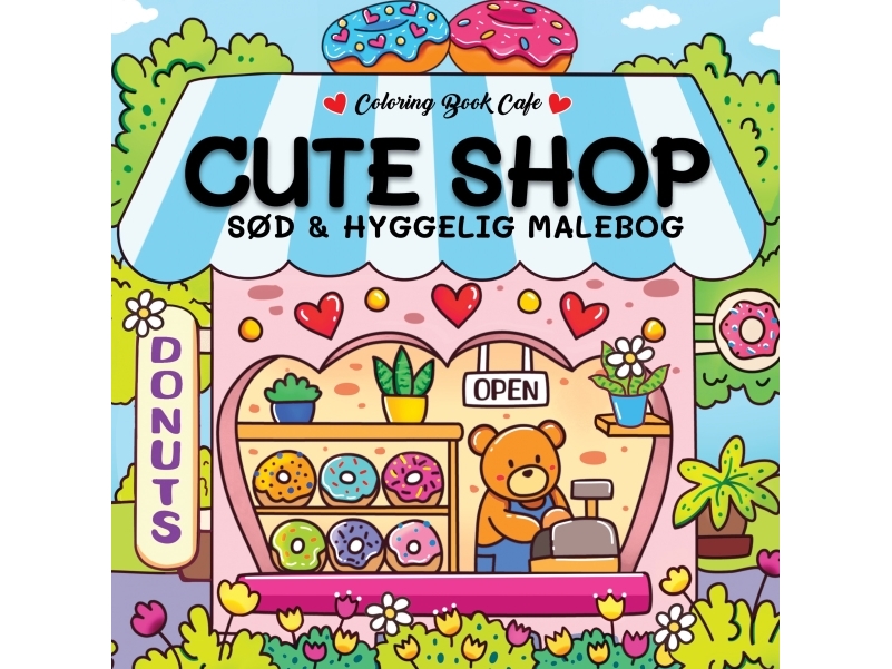 Malebog: Cute Shop - Cozy Coloring | Coloring Book Cafe