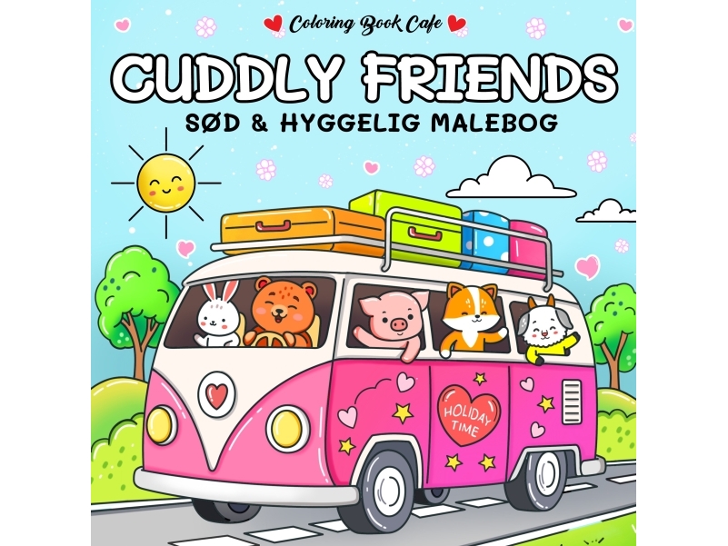 Malebog: Cuddly Friends - Cozy Coloring | Coloring Book Cafe