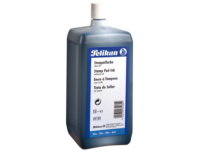 Pelikan 351312, 1000 ml, Blå, Flaska, 1 styck | Kontorsmaterial - Stämpel - Stämpelkuddar & Stämpelfärg | GameStuff