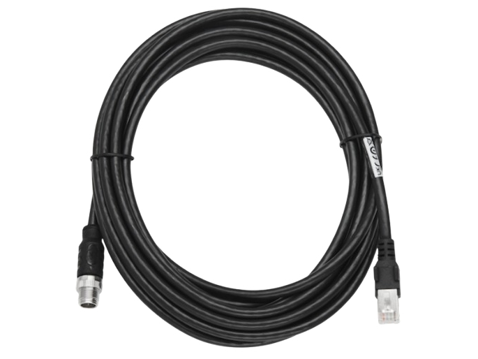 Zebra Cbl-Ent00500-M1200, 5 M, M12, Rj-45, Schwarz