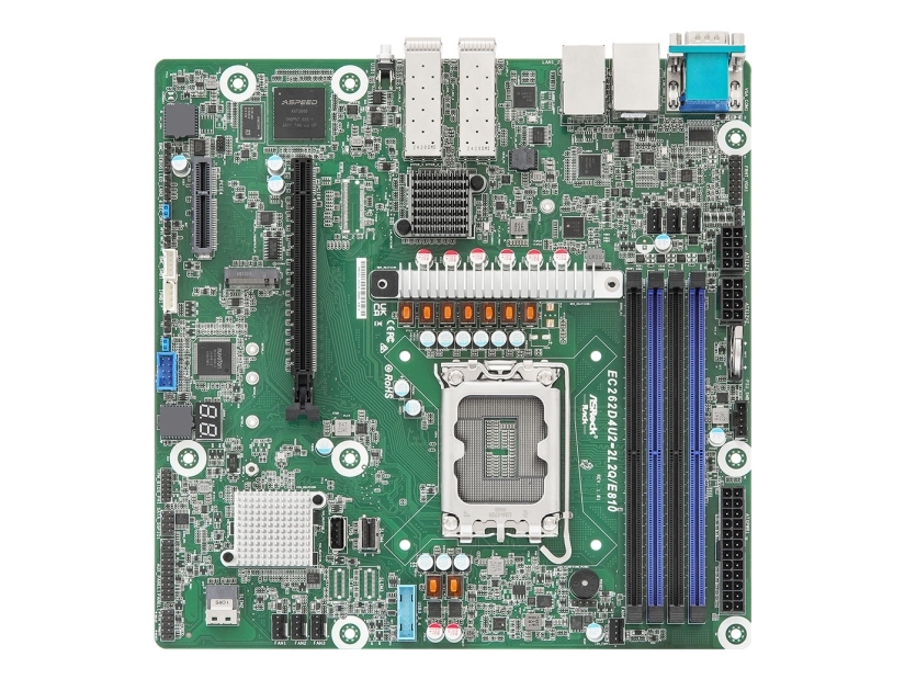 Asrock Ec262d4u2-2L2q/E810, Intel, Lga 1700, Intel Xeon , Lga 1700, Ddr5-Sdram, Dimm