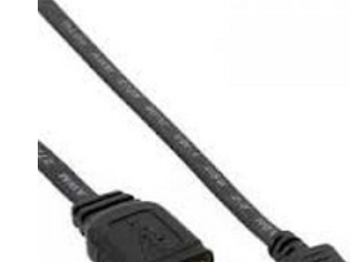 Inline 31710F, 1 M, Micro-Usb B, Usb A, Usb 2.0, Hanstik/Hanstik, Sort