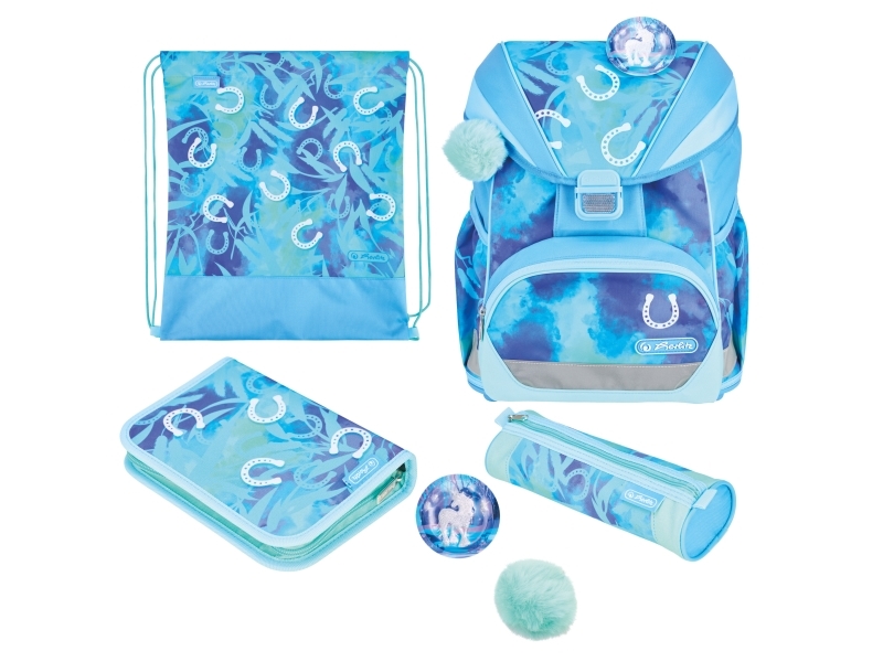Herlitz Ultralight Xl Plus Lucky Horse, Federmäppchen, Pencil Pouch, Schultasche, Sporttasche, Mädchen, Weiterführende & Grundschule, Rucksack, 22 L,