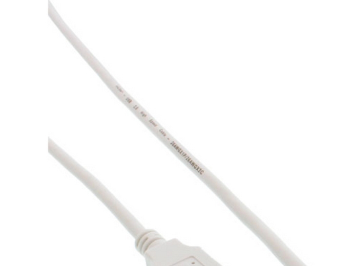 Inline 31720W, 2 M, Usb A, Micro-Usb B, Usb 2.0, Hanstik/Hanstik, Hvid