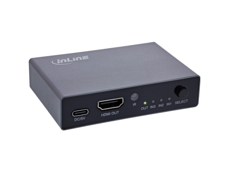 Inline 65020, Hdmi, Sort, 144 Hz, 2 M, 480I, 480P, 576I, 576P, 720P, 1080I, 1080P, 1440P, 2160P, 4320P, 8K Ultra Hd