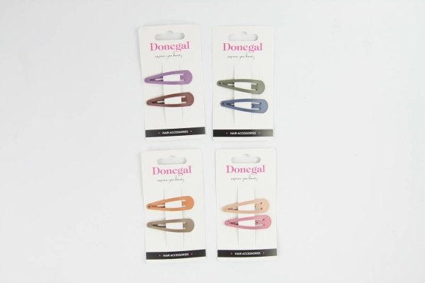 DONEGAL hårpynt - hårnåle (FA-5606) mix farver 1 pakke-2 stk