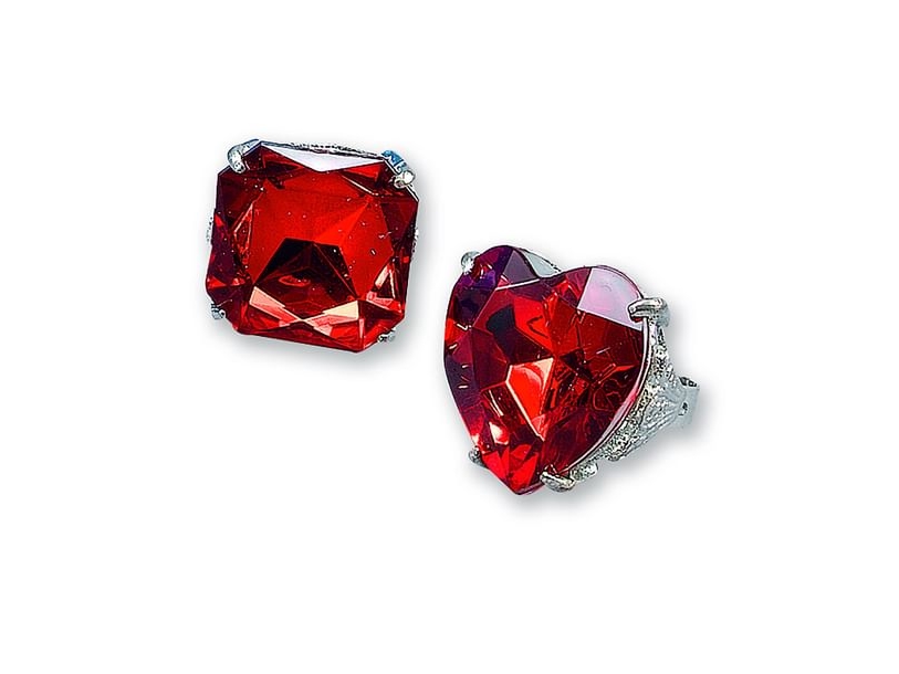 Ring Mit Großem Roten Stein