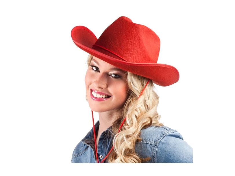 Roter Cowboyhut
