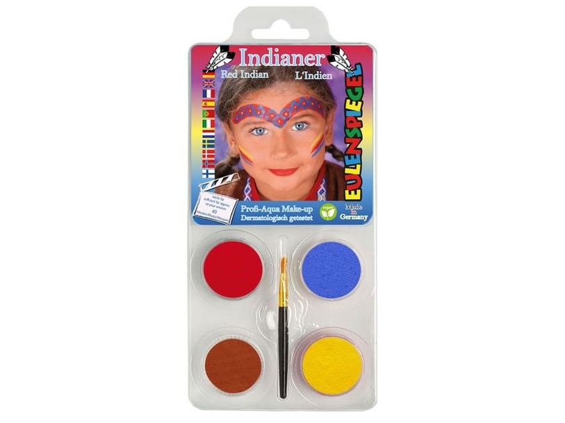 Eulenspiegel Indianer Makeup
