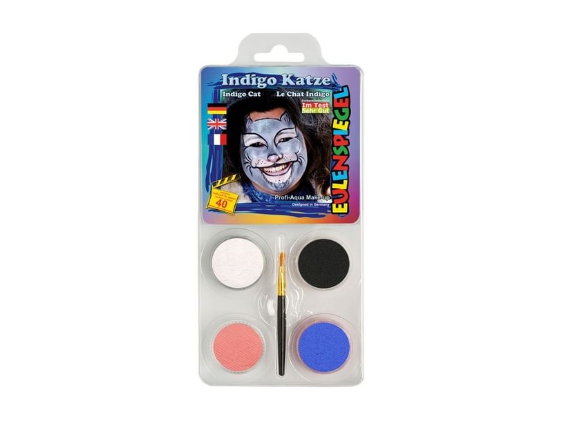 Eulenspiegel Indigo Kat Makeup