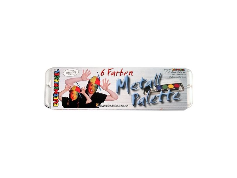 Eulenspiegel Sminke Palette, 6 Farver