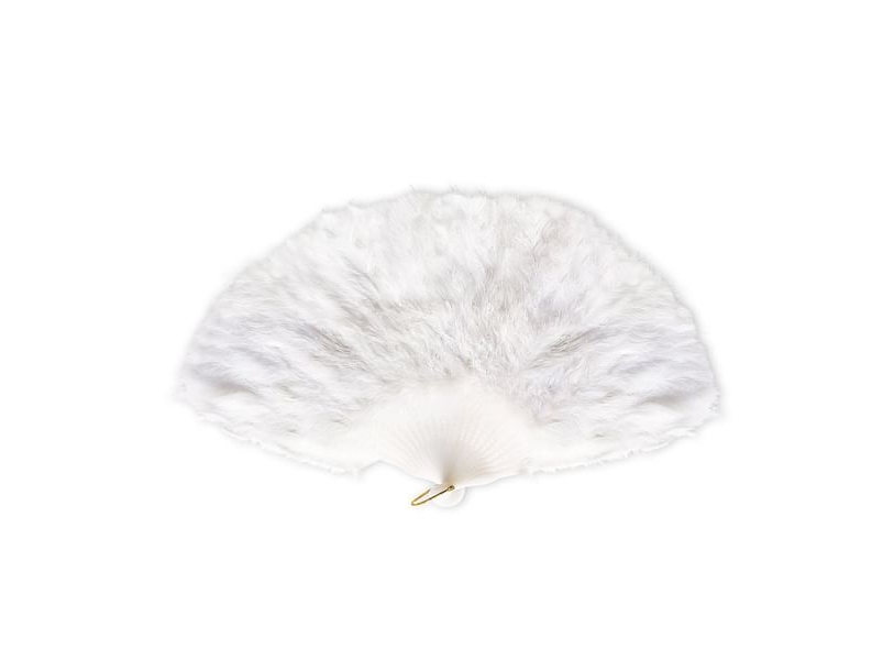 Vit fjäderfläkt | Leksaker - Rollek - Kostym tillbehör | GameStuff