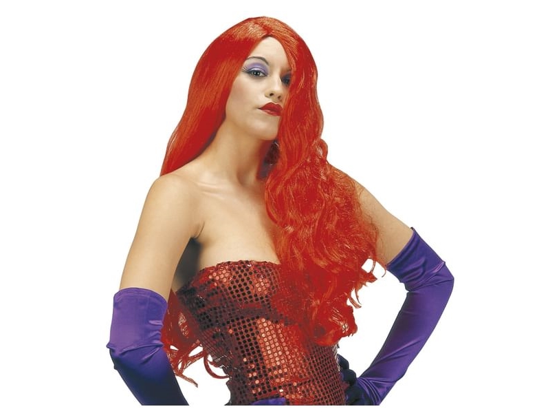 Jessica peruk, röd | Leksaker - Rollek - Kostym tillbehör | GameStuff