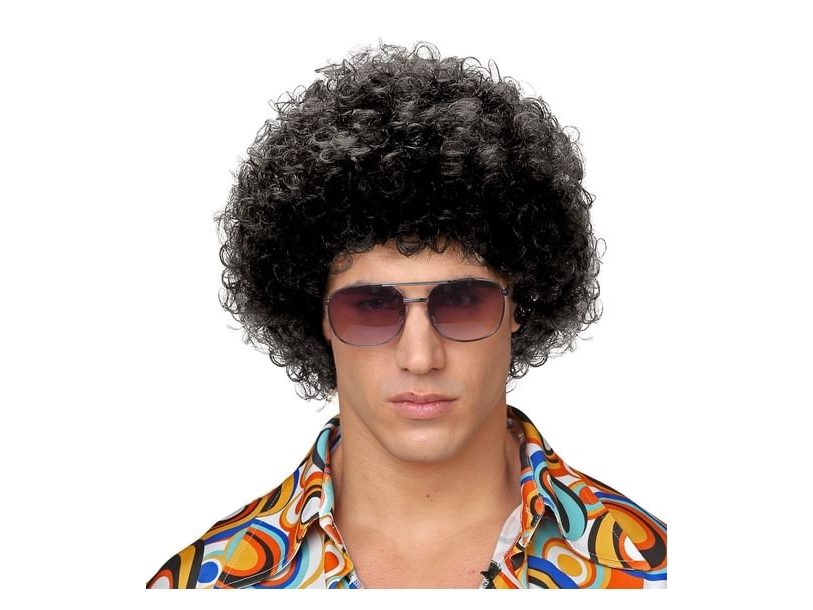 Schwarze Afro-Perücke