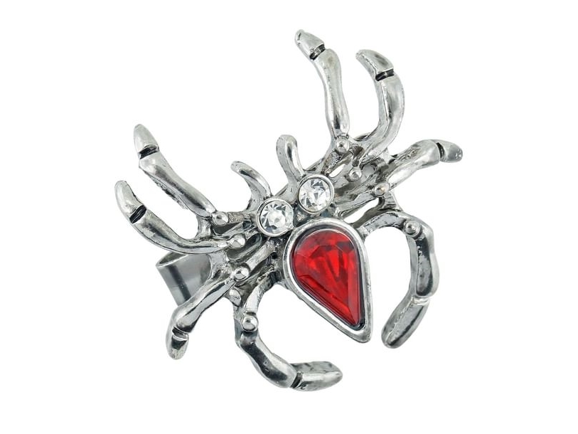 Spinnenring Mit Stein