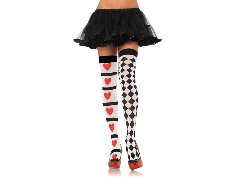 Harlequin Og Hjerter Stockings