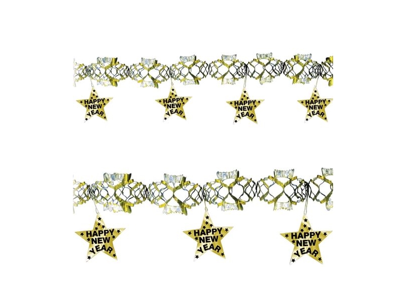 Neujahrsgirlande, Gold