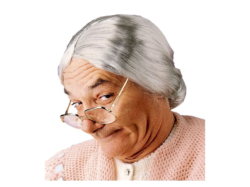 Oma-Perücke