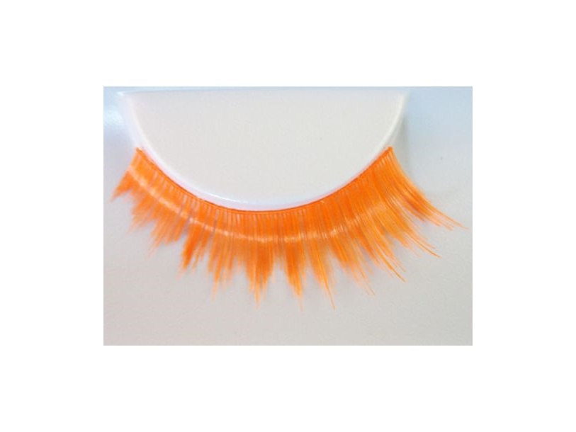 Orangefarbene Uv-Wimpern