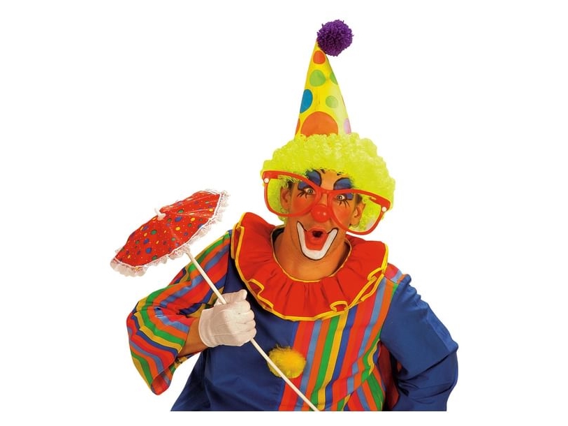 Clownshut Mit Gelben Haaren