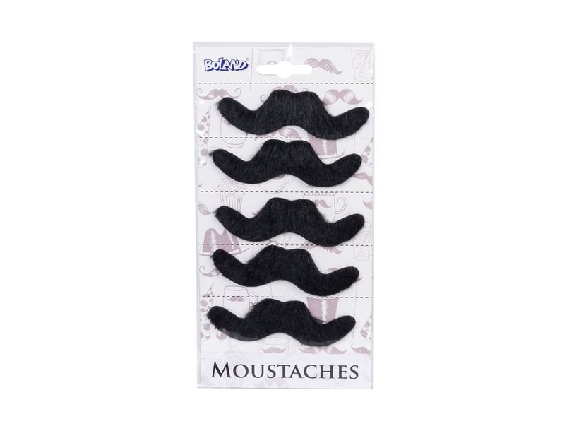 Boland Stick-on mustaches 5 pcs.