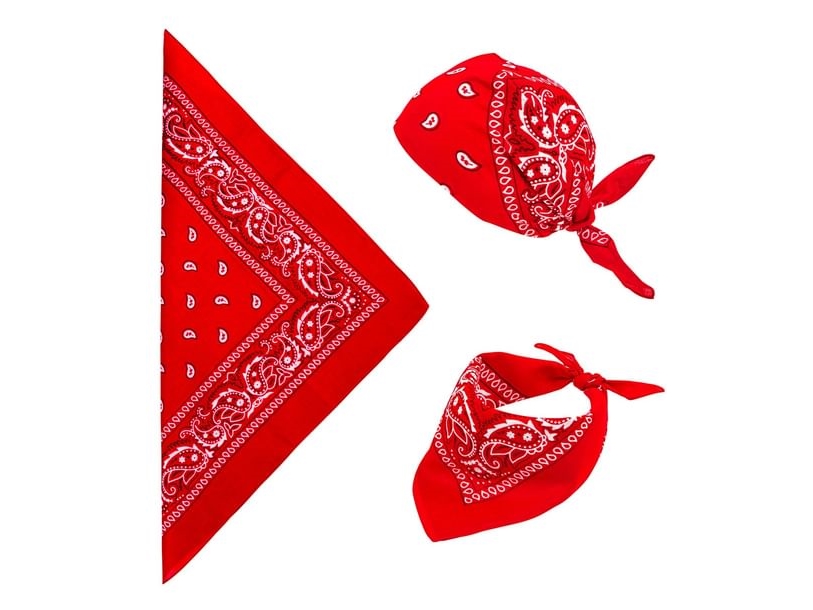 Rød bandana