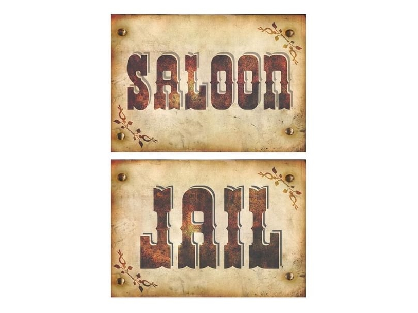Jail / Saloon Skilt