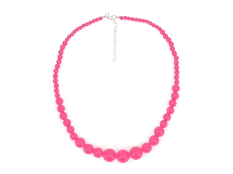 Pink Perlehalskæde