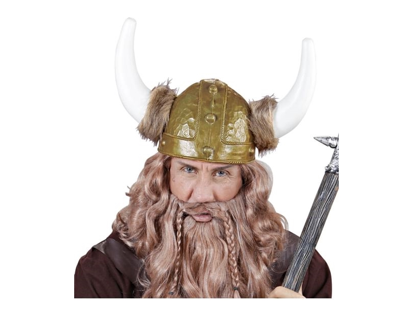Wikingerhelm Mit Fell