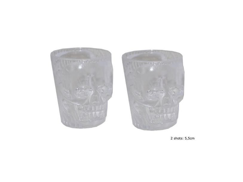 Schnapsglas Mit Totenkopf, 2 Stk.