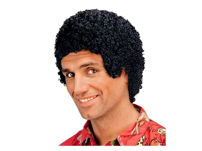 Kurze Schwarze Afro-Perücke