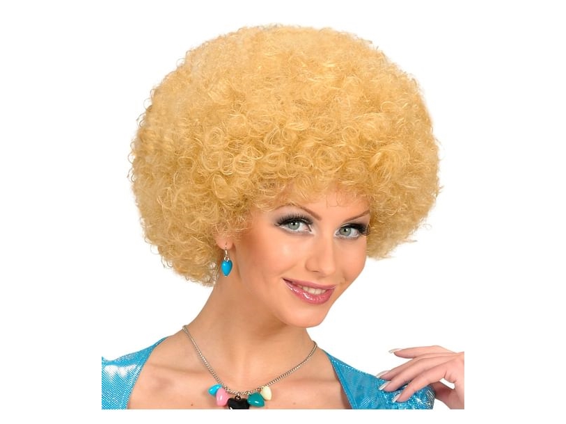 Blonde Afro-Perücke