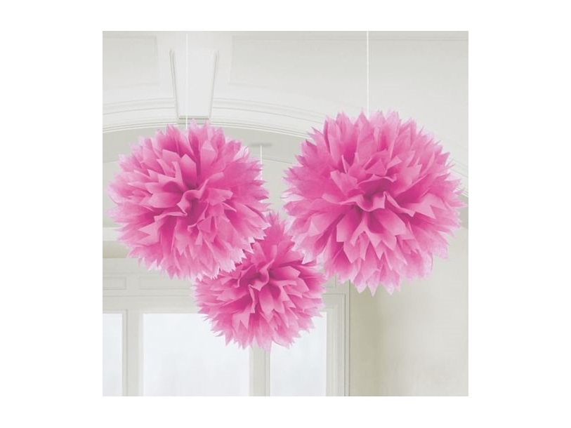 Pink Papir Pomponer