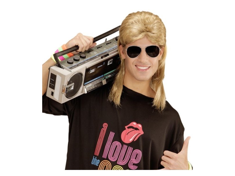 80Er Mullet Paryk, Blond