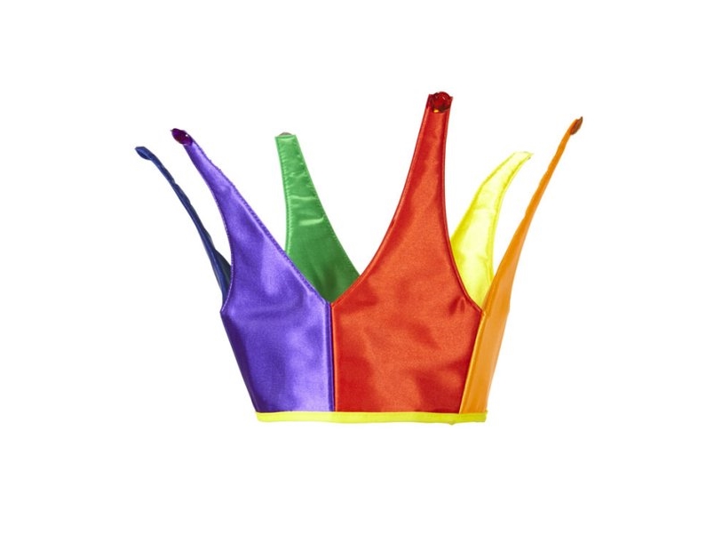 Regenbogen Stoff Krone