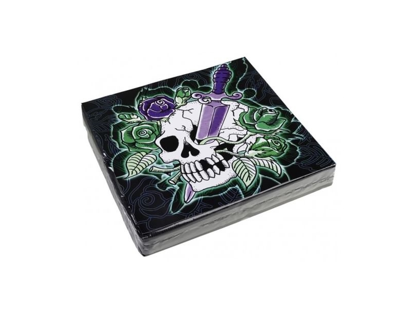 Totenkopf-Party-Servietten