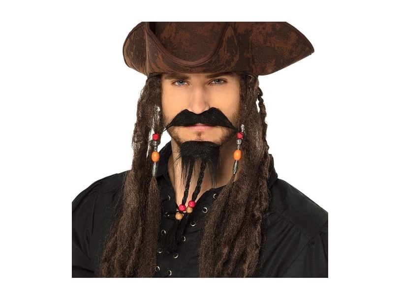 Boland 01811, Fancy Dress Set, Erwachsener, Männlich, Pirate, Polyester, Schwarz, Braun