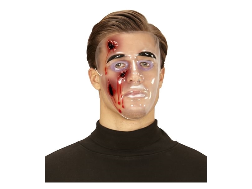 Klare Maske Mit Wunde