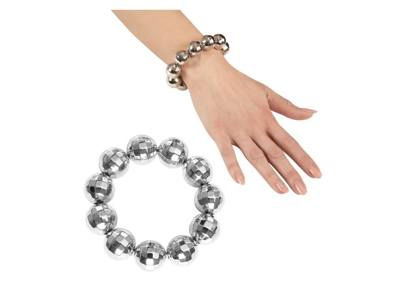 Armband med discokula | Leksaker - Rollek - Kostym tillbehör | GameStuff