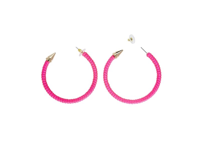 Neonrosa Ohrringe